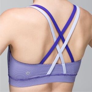 lululemon energy bra in wee stripe cool breeze